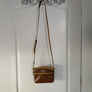 Dooney & Bourke Wayfarer Domed Crossbody Brown Leather Bag